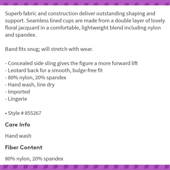 Wacoal Awareness Underwire Bra - Sz 32D US/UK - Picture 6 of 7